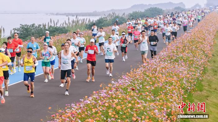 2025洪湖环湖马拉松正式开跑，冠军获赠百斤莲藕